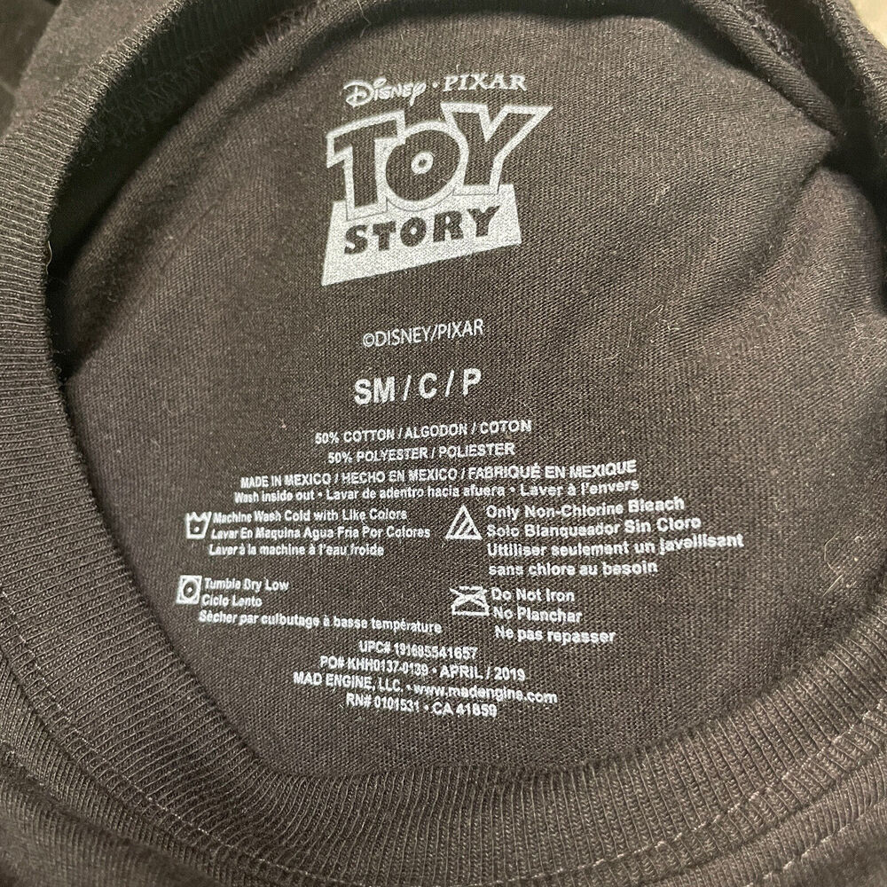 NWT Disney Pixar Toy Story Woody Howdy Neon Long Sleeve Crop Tee Women's Small - Picture 6 of 7